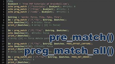 php preg_match|preg match php w3schools.